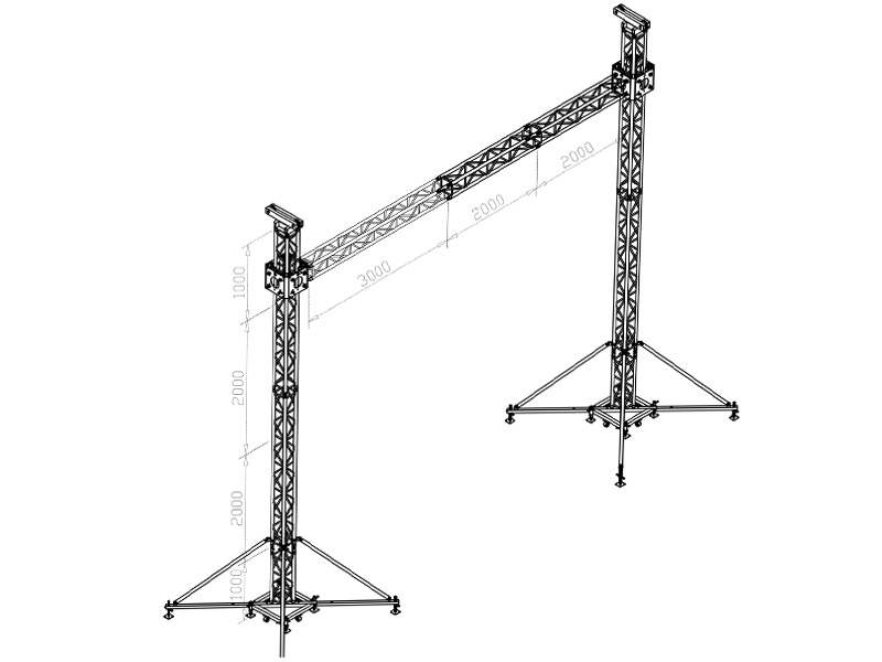 LED Screen Support Truss 6mx7m
